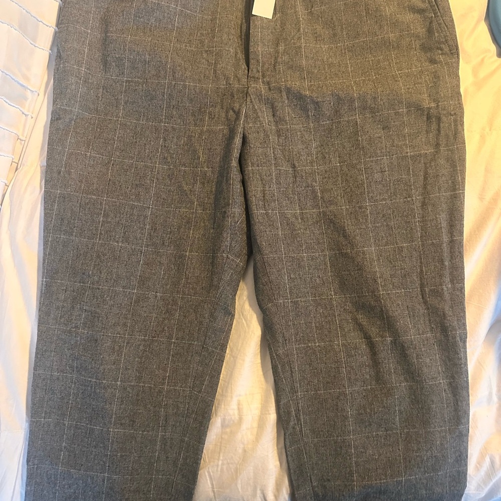 Banana Republic Gray Plaid Men's Dress Pants